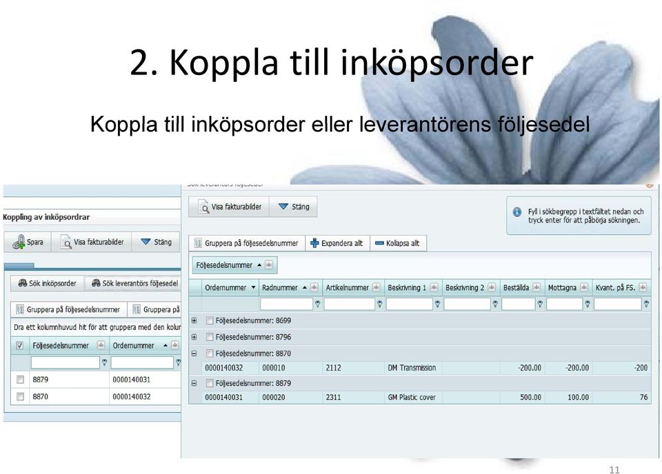 till inköpsorder