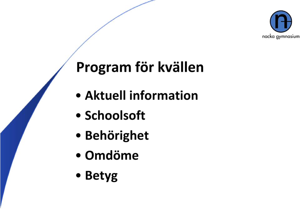 information