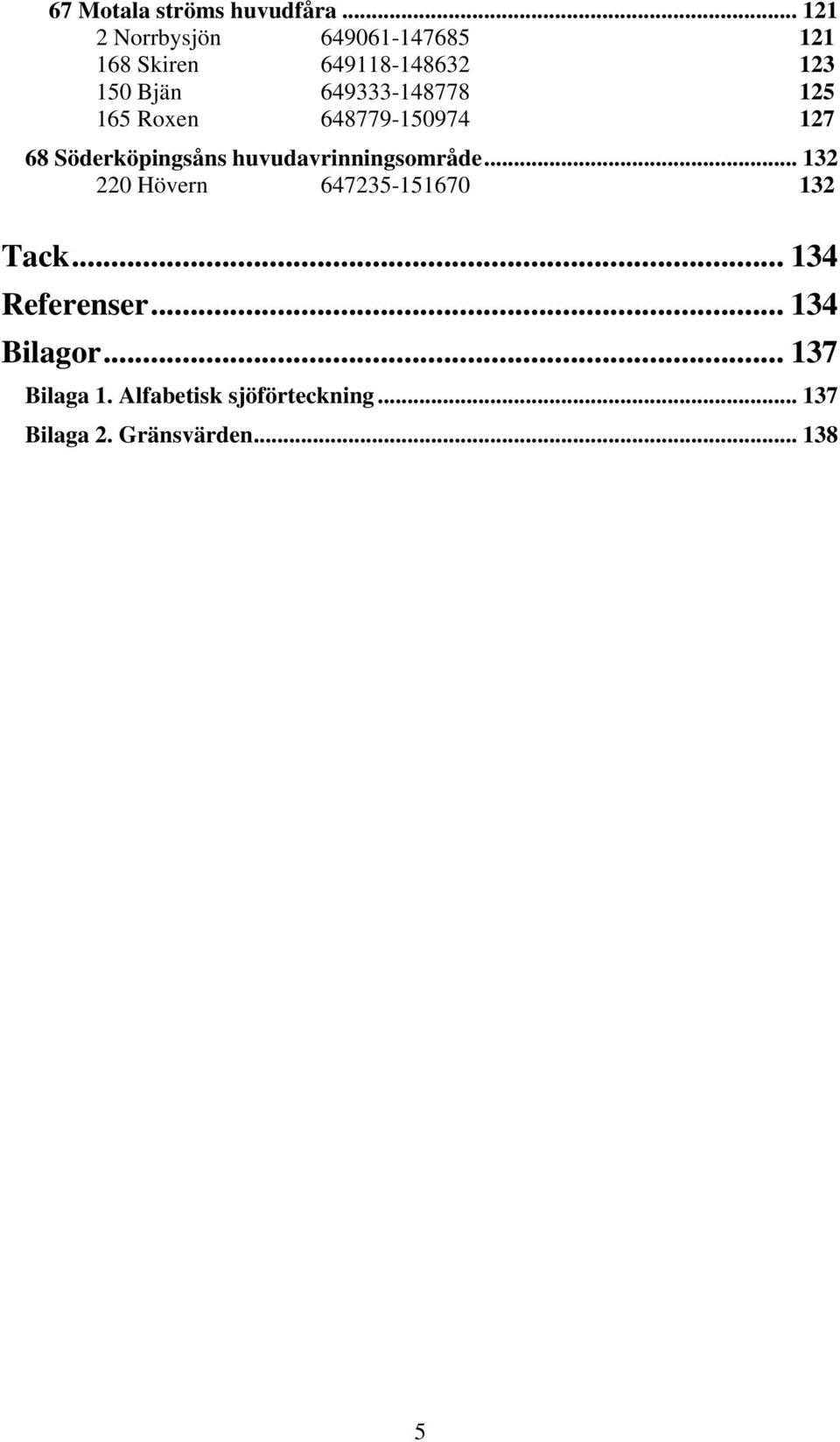649333-148778 125 165 Roxen 648779-150974 127 68 Söderköpingsåns