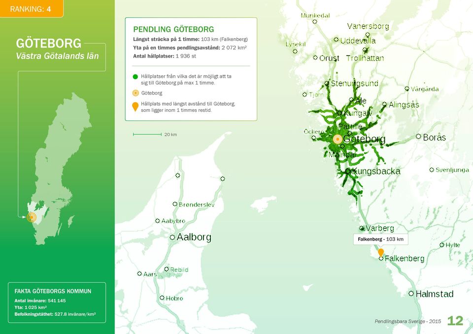 Göteborg på max 1 timme.