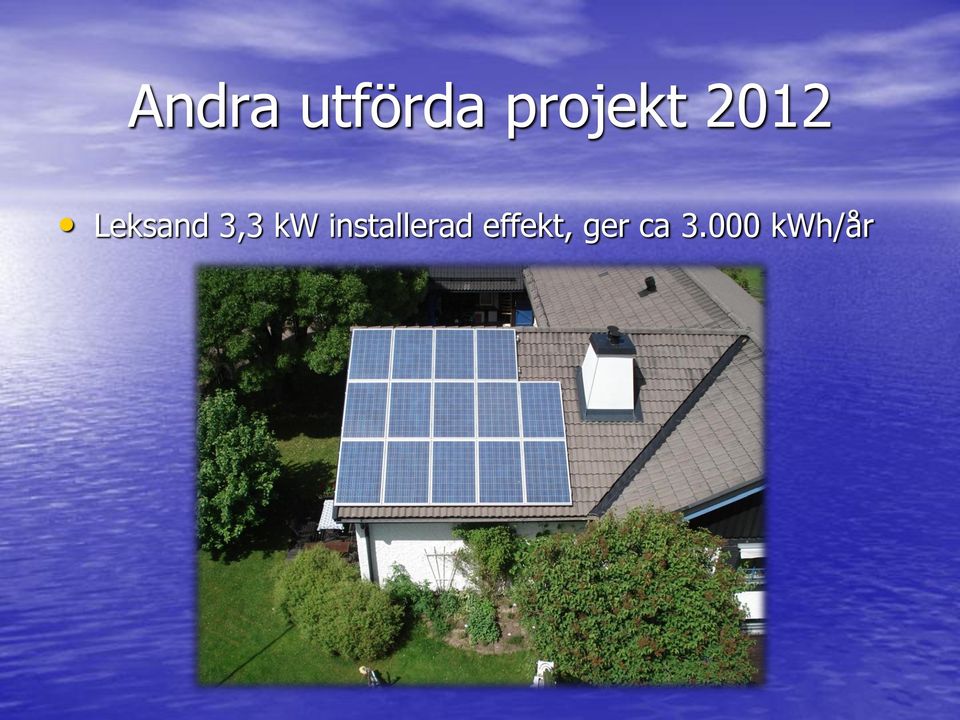 3,3 kw installerad