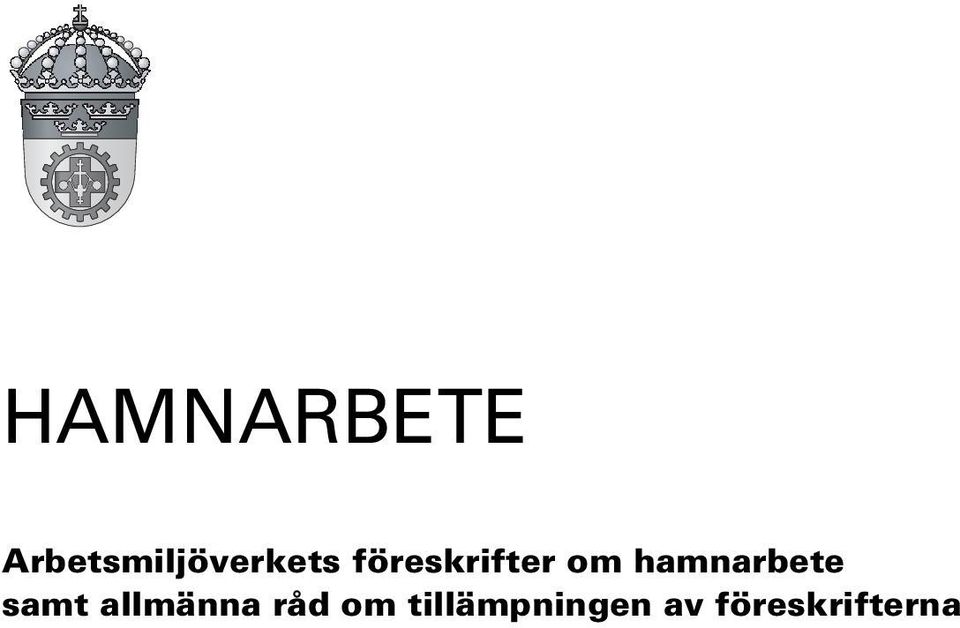föreskrifter om hamnarbete