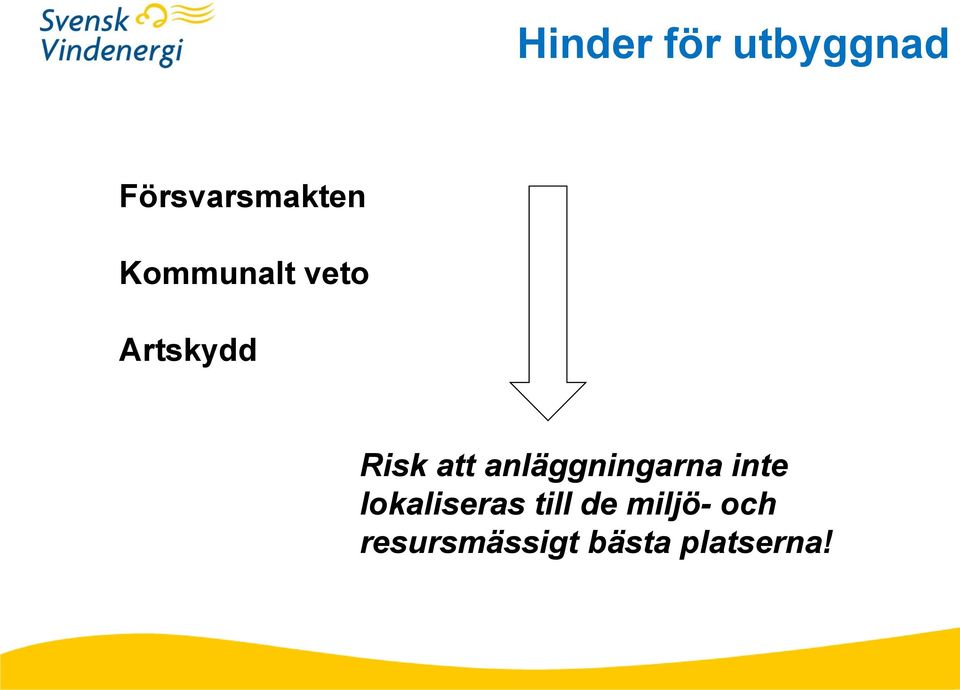 anläggningarna inte lokaliseras till