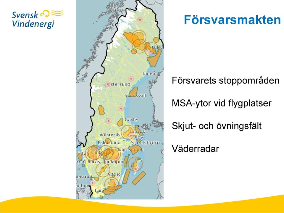 MSA-ytor vid flygplatser