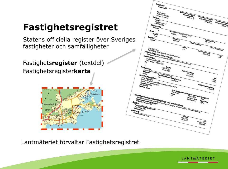 samfälligheter Fastighetsregister (textdel)