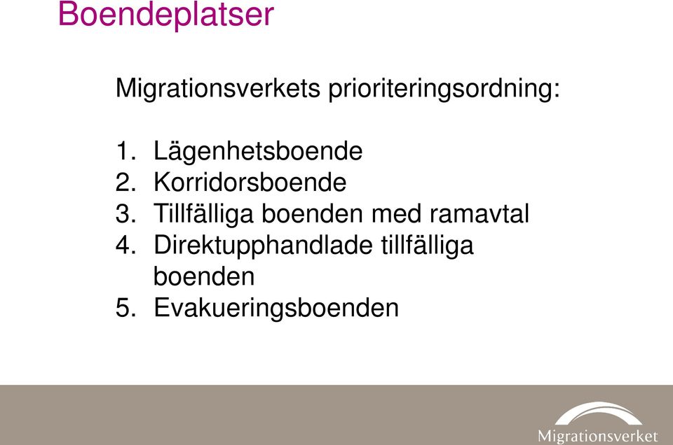 Korridorsboende 3.