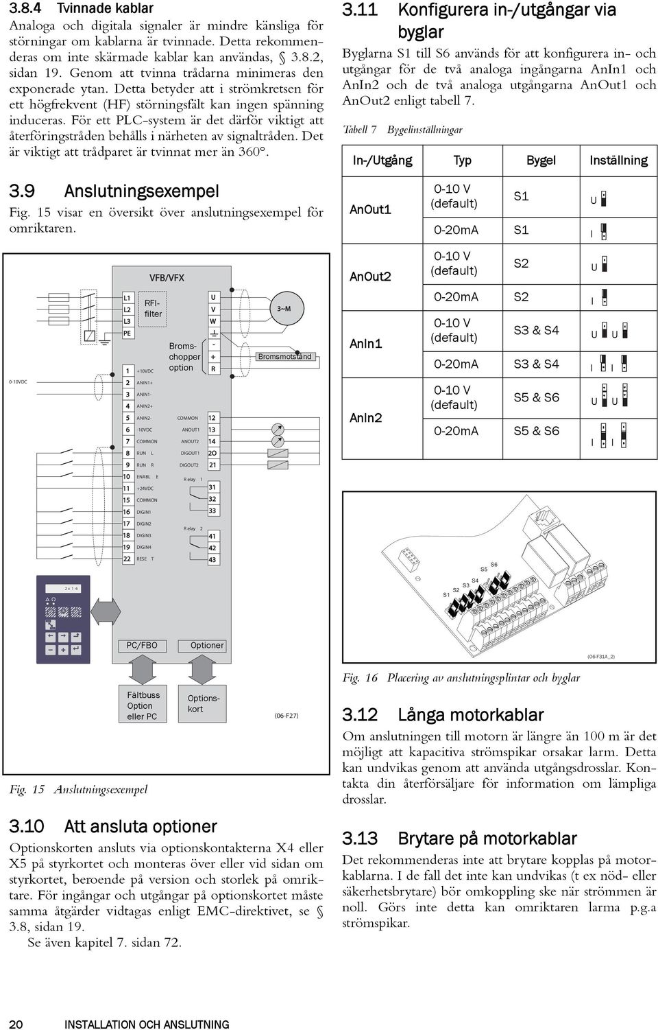 För ett PLC-system är det därför viktigt att återföringstråden behålls i närheten av signaltråden. Det är viktigt att trådparet är tvinnat mer än 36