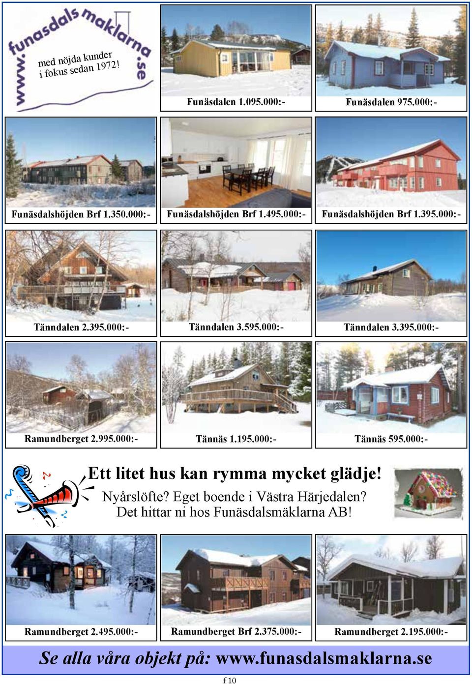 195.000:- Tännäs 595.000:- Ett litet hus kan rymma mycket glädje! Nyårslöfte? Eget boende i Västra Härjedalen?