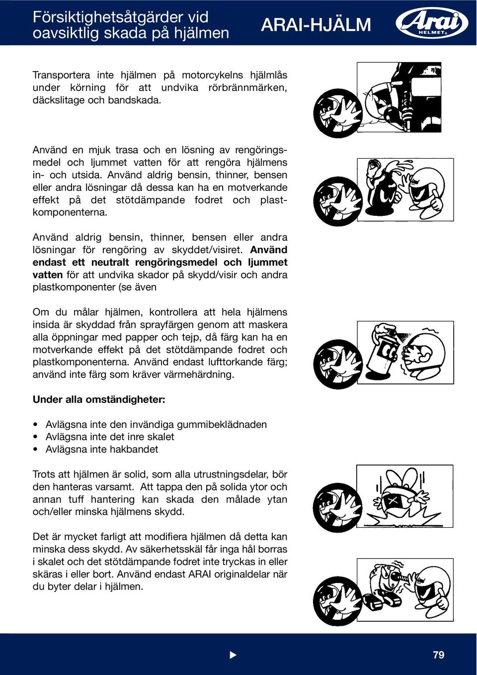 Svenska INSTRUKTIONSBOK GP-5X. Läs detta innan du använder hjälmen - PDF  Gratis nedladdning