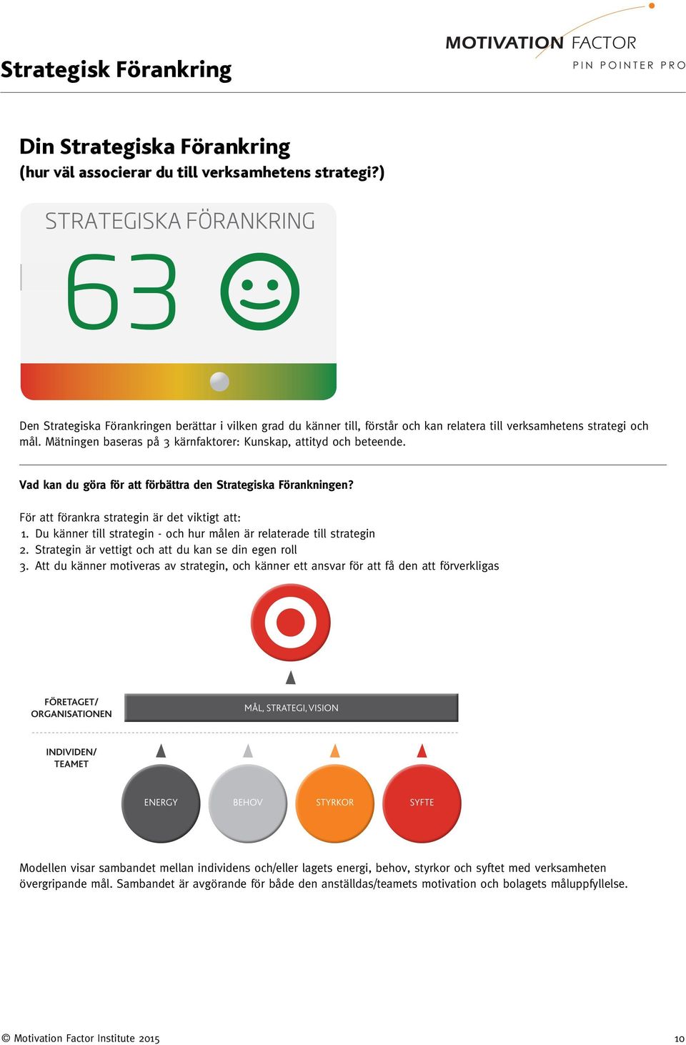 Vad kan du göra för att förbättra den Strategiska Förankningen? För att förankra strategin är det viktigt att: 1. Du känner till strategin - och hur målen är relaterade till strategin 2.
