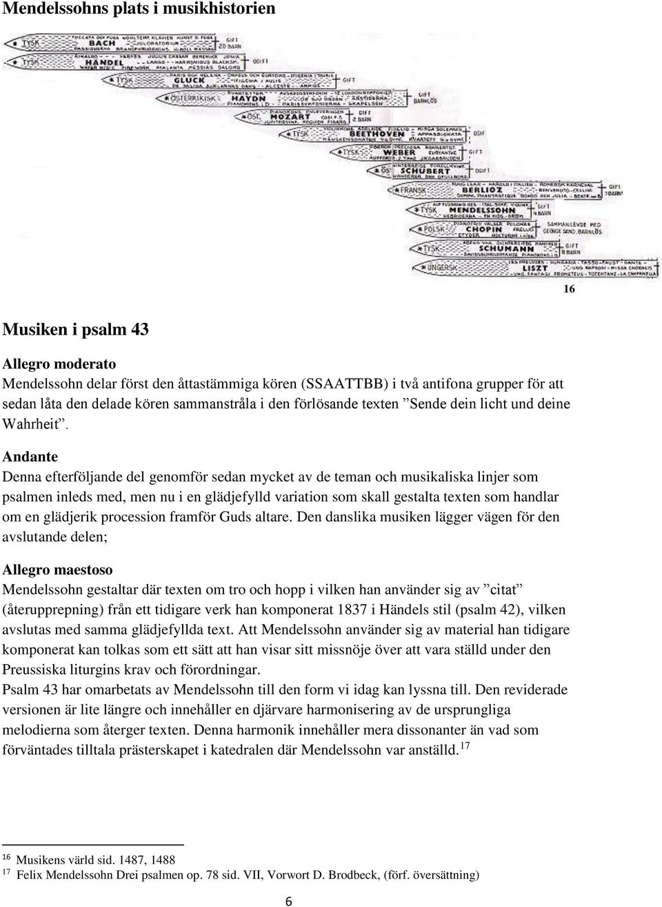Andante Denna efterföljande del genomför sedan mycket av de teman och musikaliska linjer som psalmen inleds med, men nu i en glädjefylld variation som skall gestalta texten som handlar om en