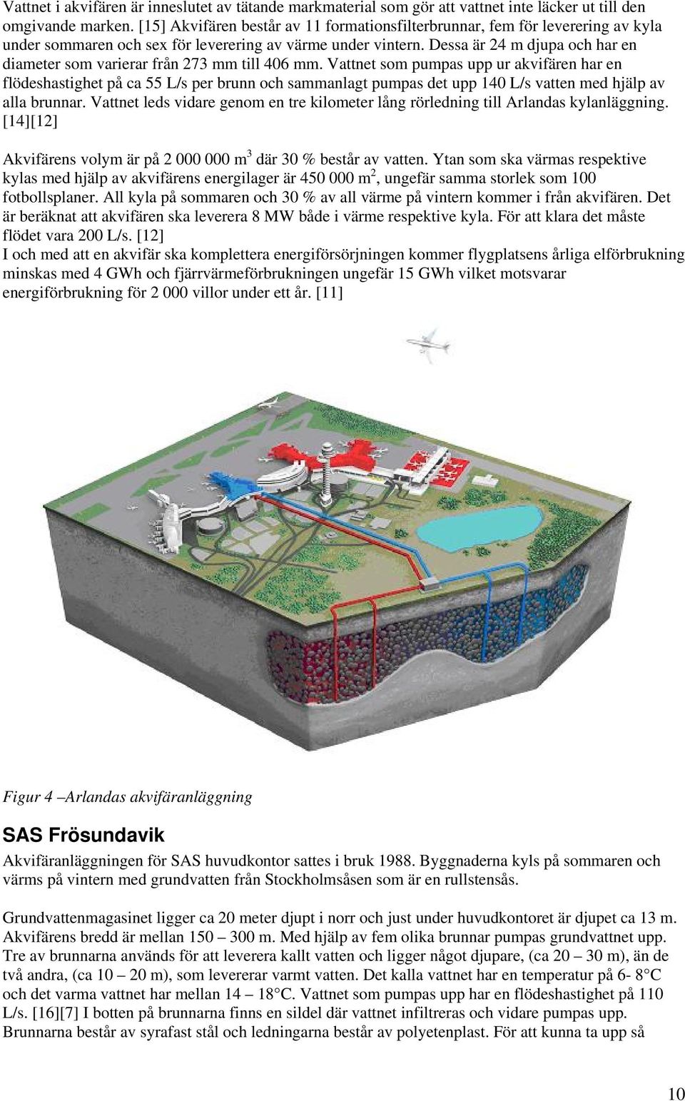 Dessa är 24 m djupa och har en diameter som varierar från 273 mm till 406 mm.