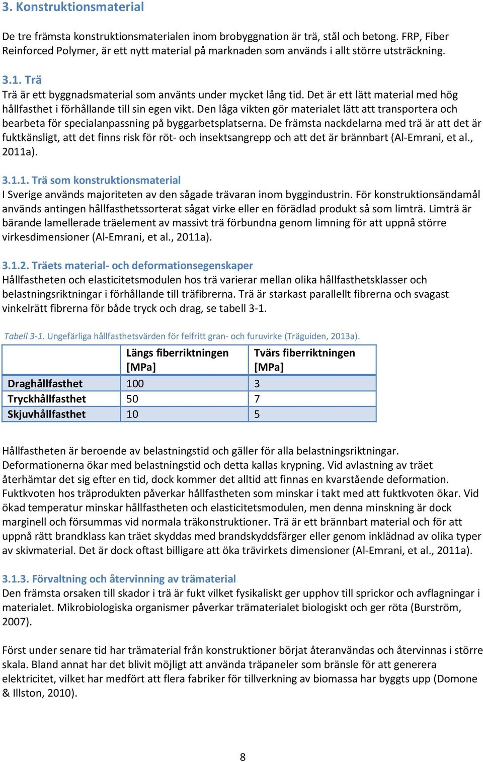 Det är ett lätt material med hög hållfasthet i förhållande till sin egen vikt. Den låga vikten gör materialet lätt att transportera och bearbeta för specialanpassning på byggarbetsplatserna.