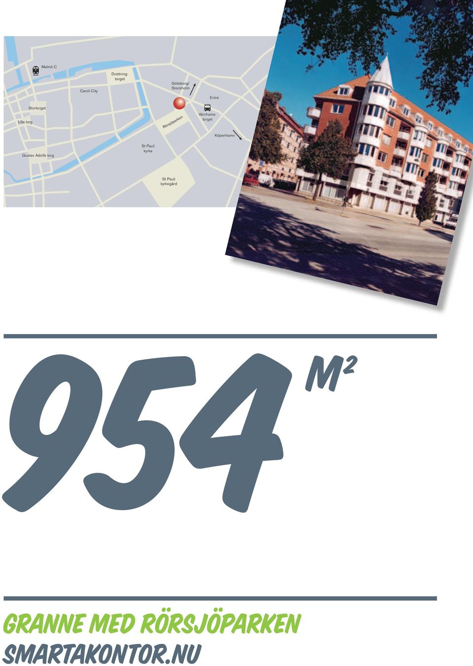 Köpenhamn Gustav Adolfs torg St Pauli kyrka St Pauli