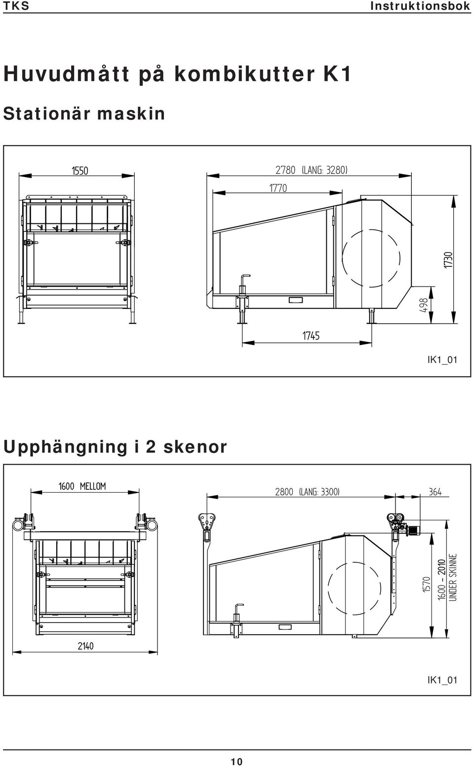 1745 IK1_01 Upphängning i 2 skenor 1600 MELLOM 2800
