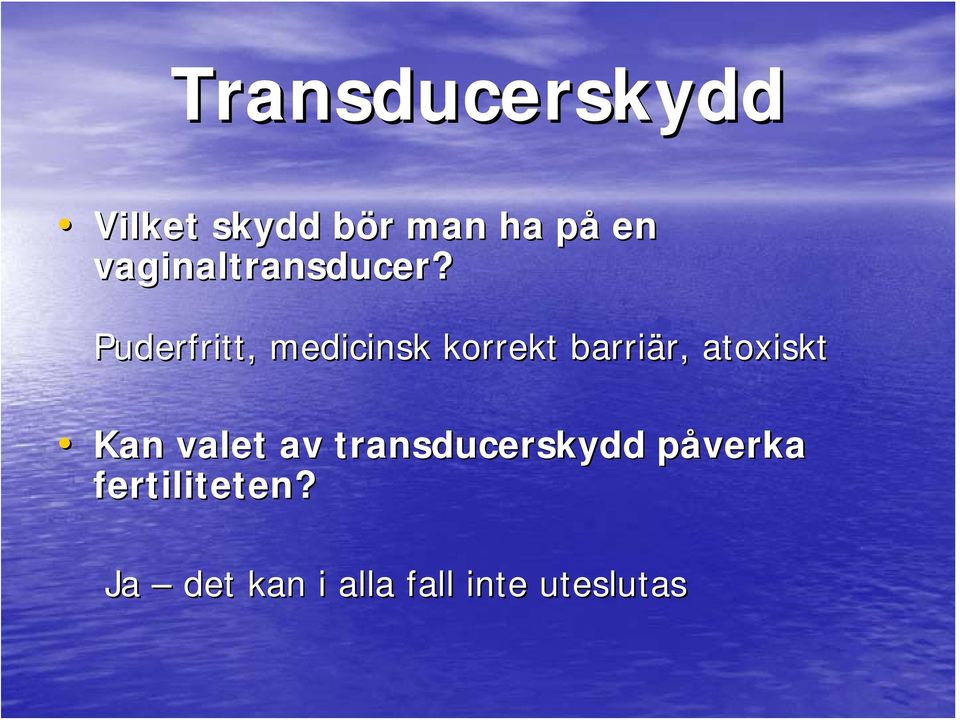 Puderfritt, medicinsk korrekt barriär, r, atoxiskt