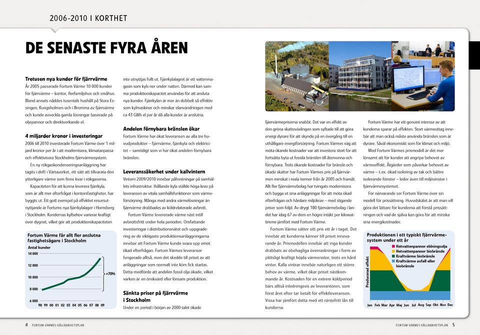 ma produktionskapacitet användas för att ansluta Bland annats nåddes tusentals hushåll på Stora Es- nya kunder.