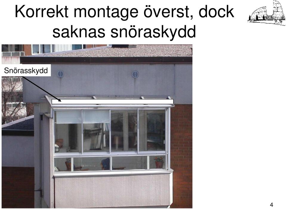 överst, dock