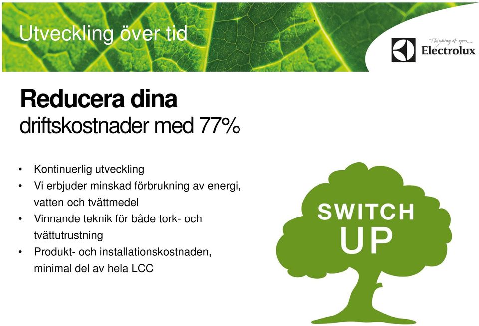 energi, vatten och tvättmedel Vinnande teknik för både tork- och