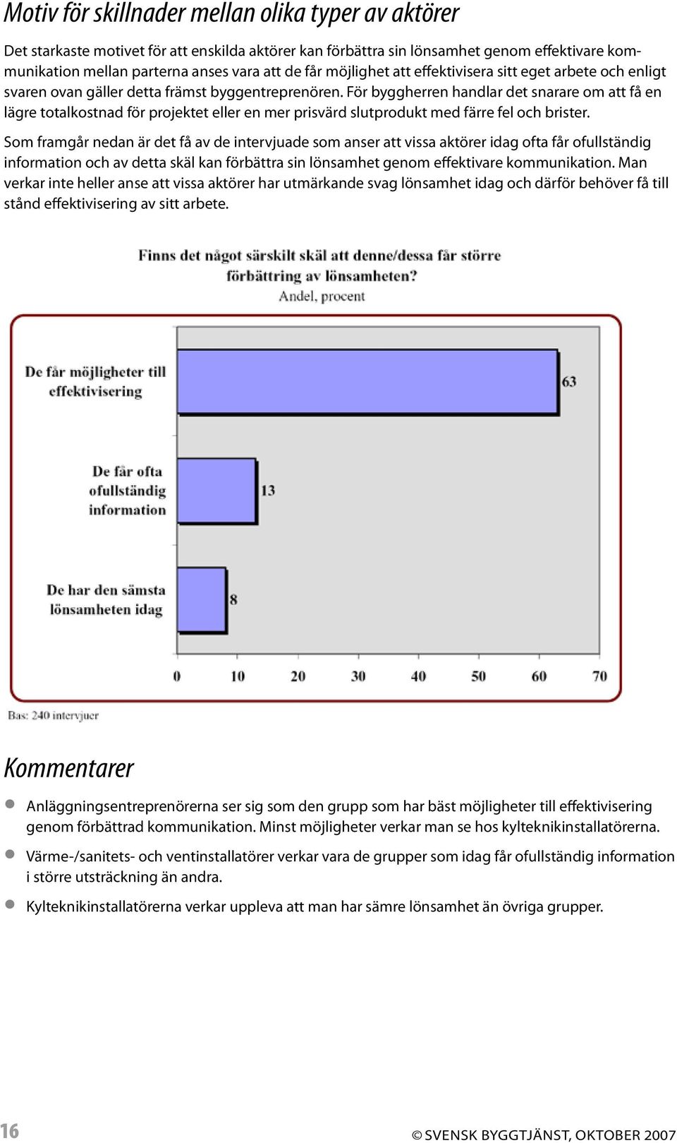För byggherren handlar det snarare om att få en lägre totalkostnad för projektet eller en mer prisvärd slutprodukt med färre fel och brister.