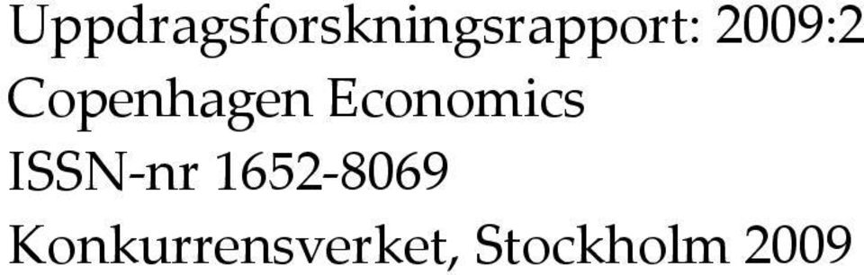 Economics ISSN-nr