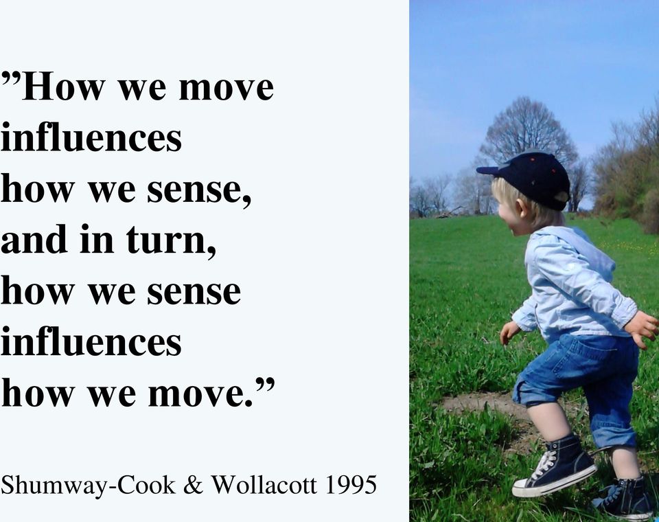 we sense influences how we