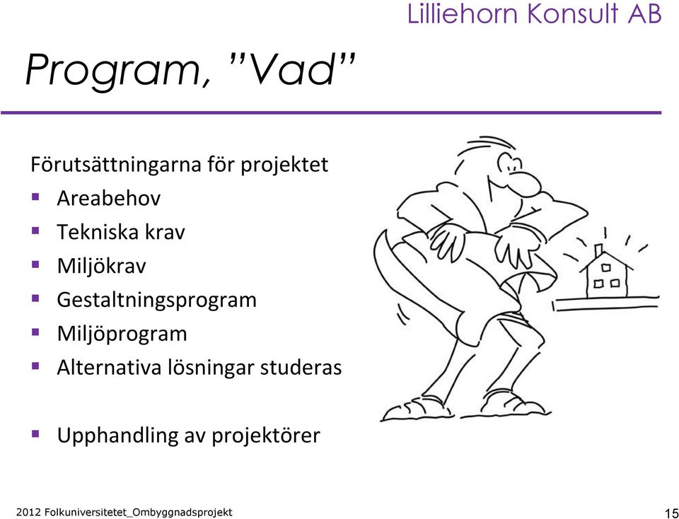 Miljökrav Gestaltningsprogram Miljöprogram