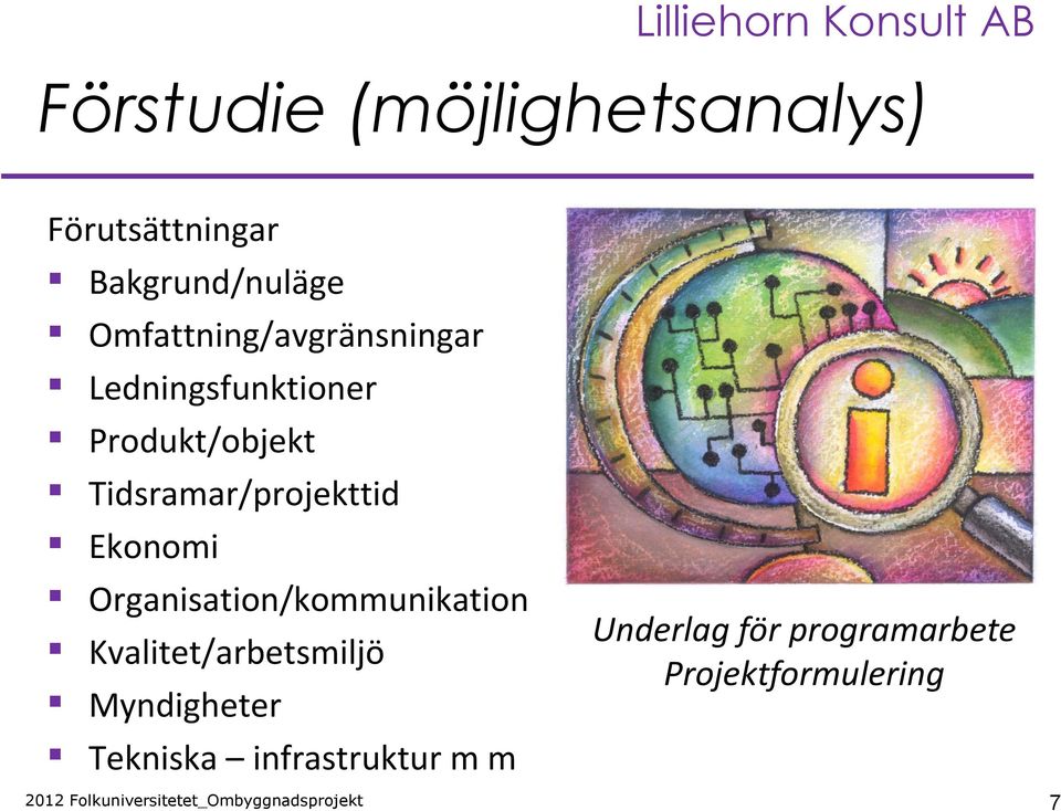 Tidsramar/projekttid Ekonomi Organisation/kommunikation