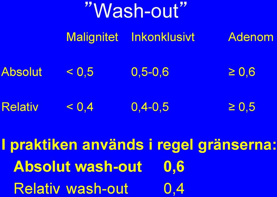 0,4-0,5 0,5 I praktiken används i regel