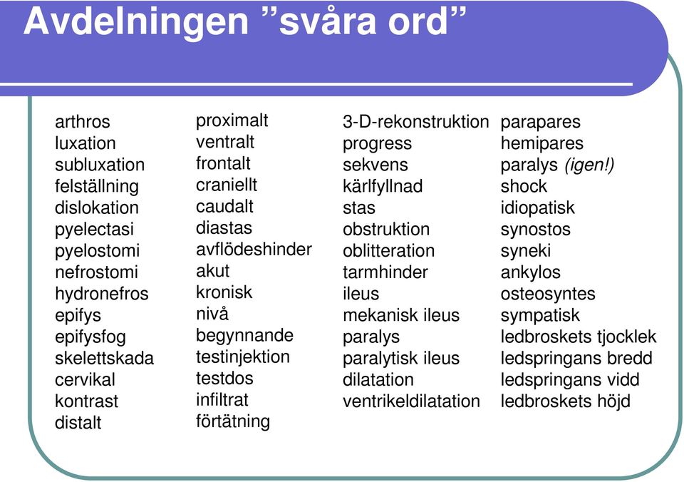 3-D-rekonstruktion progress sekvens kärlfyllnad stas obstruktion oblitteration tarmhinder ileus mekanisk ileus paralys paralytisk ileus dilatation