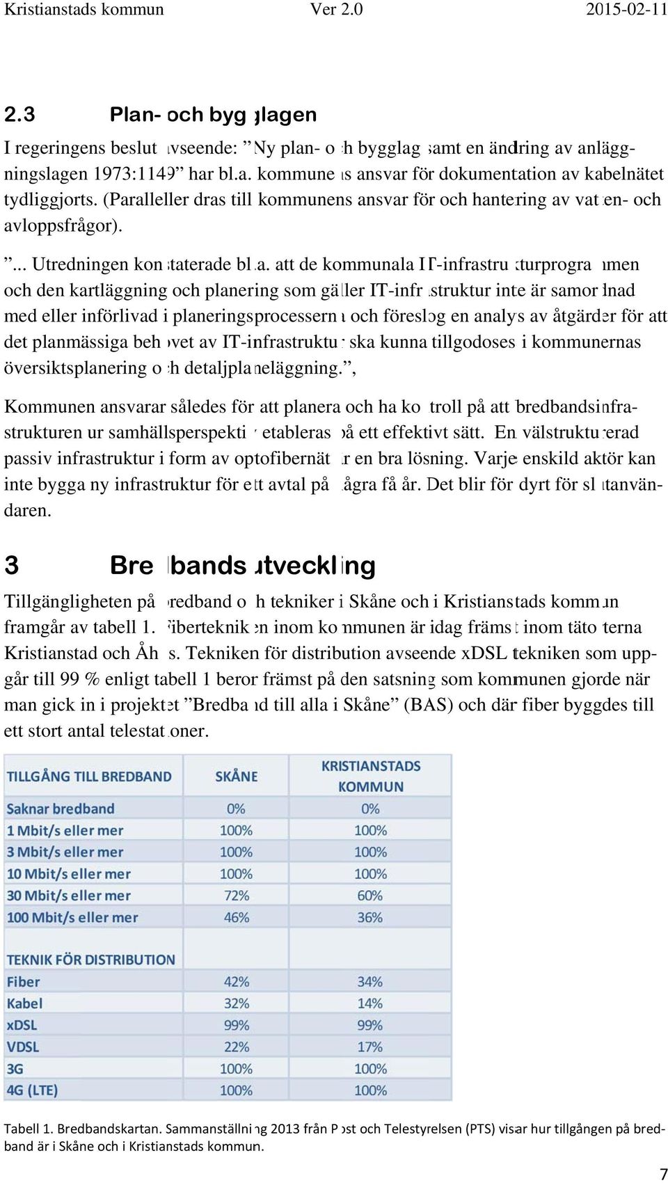 planering som gä ller IT-infrastruktur inte är samor dnad med eller införlivad i planeringsprocessern a och föresl og en analys av åtgärder för att det planmässiga behovet av IT-infrastruktur ska