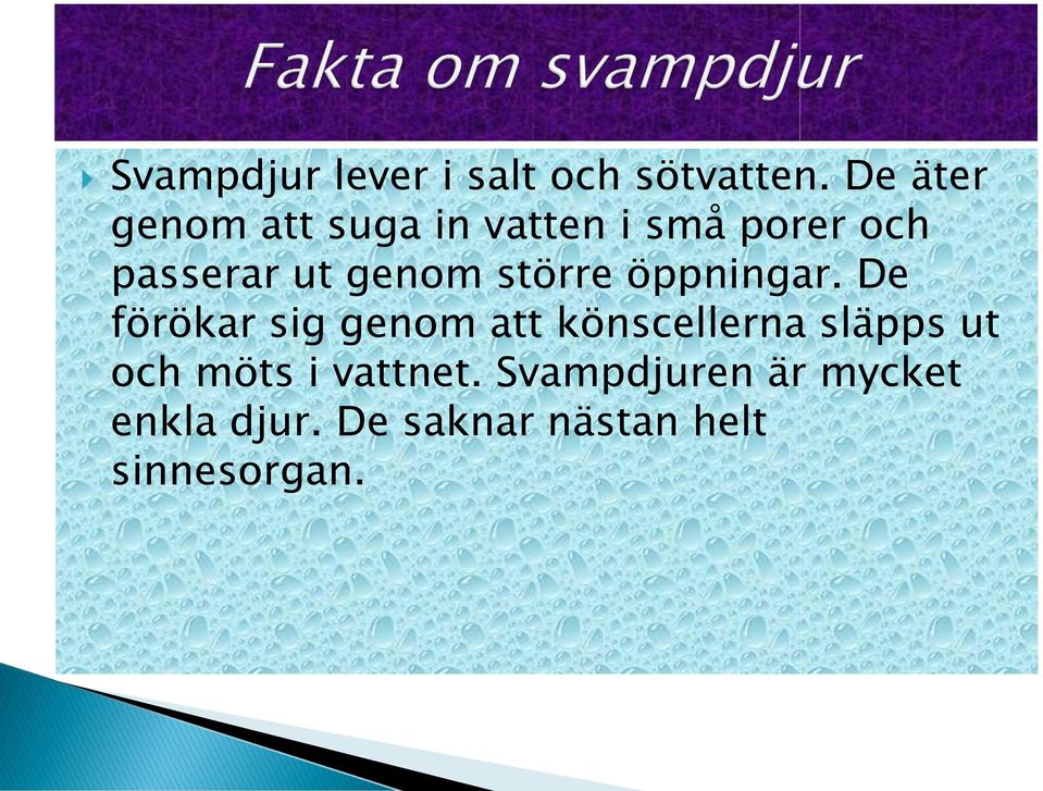 genom större öppningar.