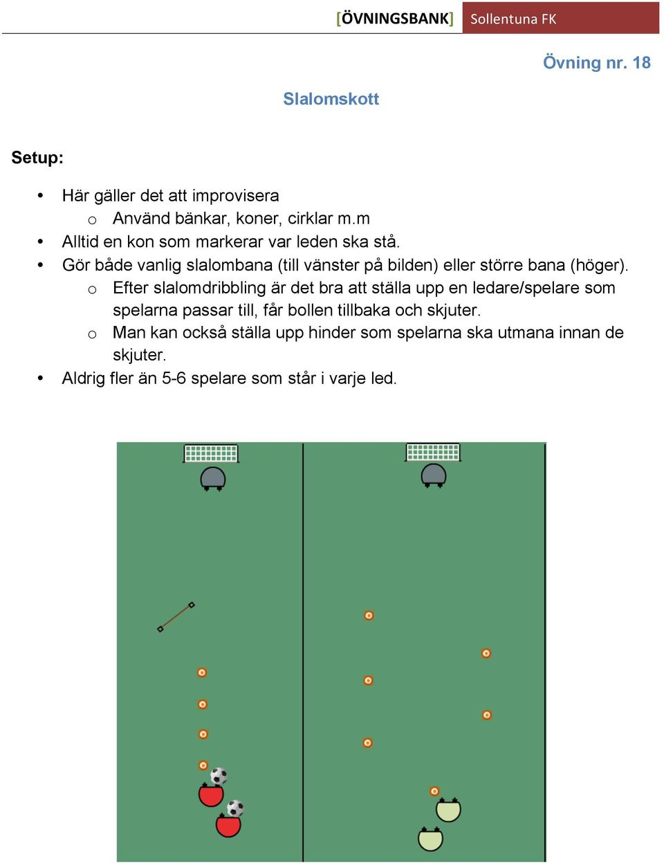 Gör både vanlig slalombana (till vänster på bilden) eller större bana (höger).