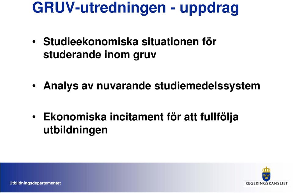 studerande inom gruv Analys av nuvarande