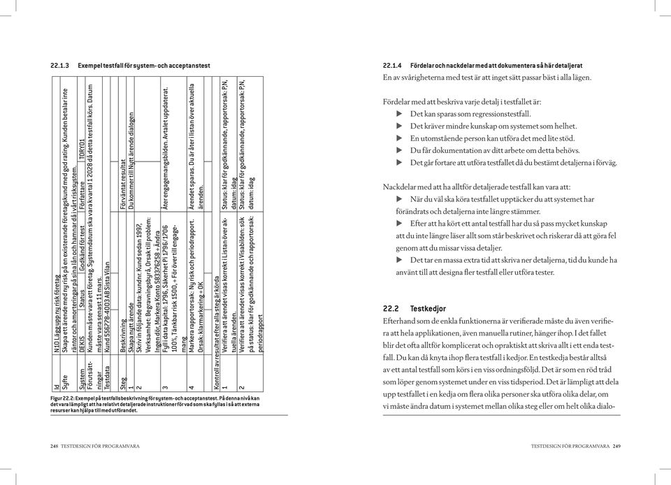 Systemdatum ska vara kvartal 1 2028 då detta testfall körs. Datum måste vara senast 11 mars.