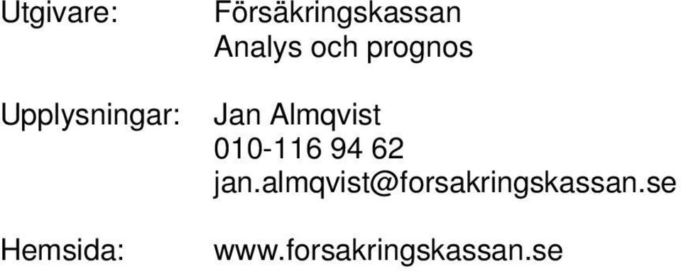 Jan Almqvist 010-116 94 62 jan.