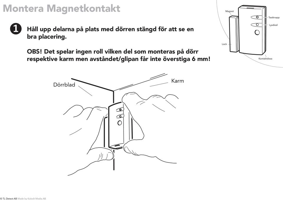 Det spelar ingen roll vilken del som monteras på