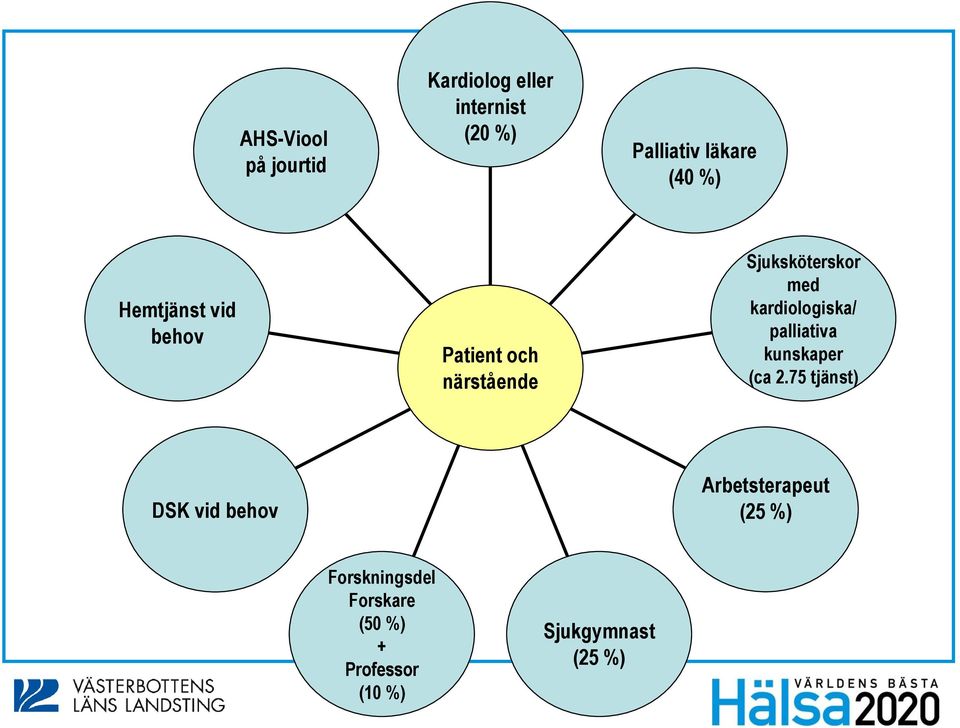 kardiologiska/ palliativa kunskaper (ca 2.