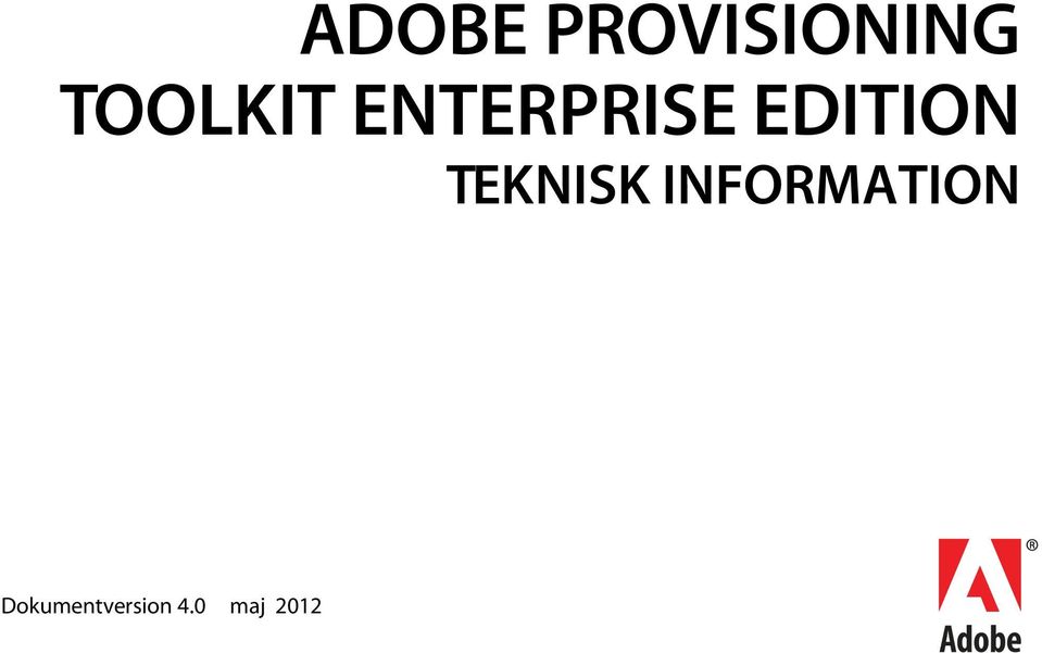 EDITION TEKNISK