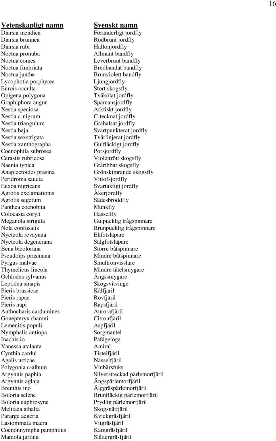Agrotis exclamationis Agrotis segetum Panthea coenobita Colocasia coryli Meganola strigula Nola confusalis Nycteola revayana Nycteola degenerana Bena bicolorana Pseudoips prasinana Pyrgus malvae
