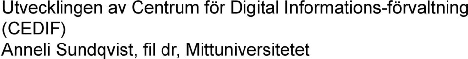 Informations-förvaltning