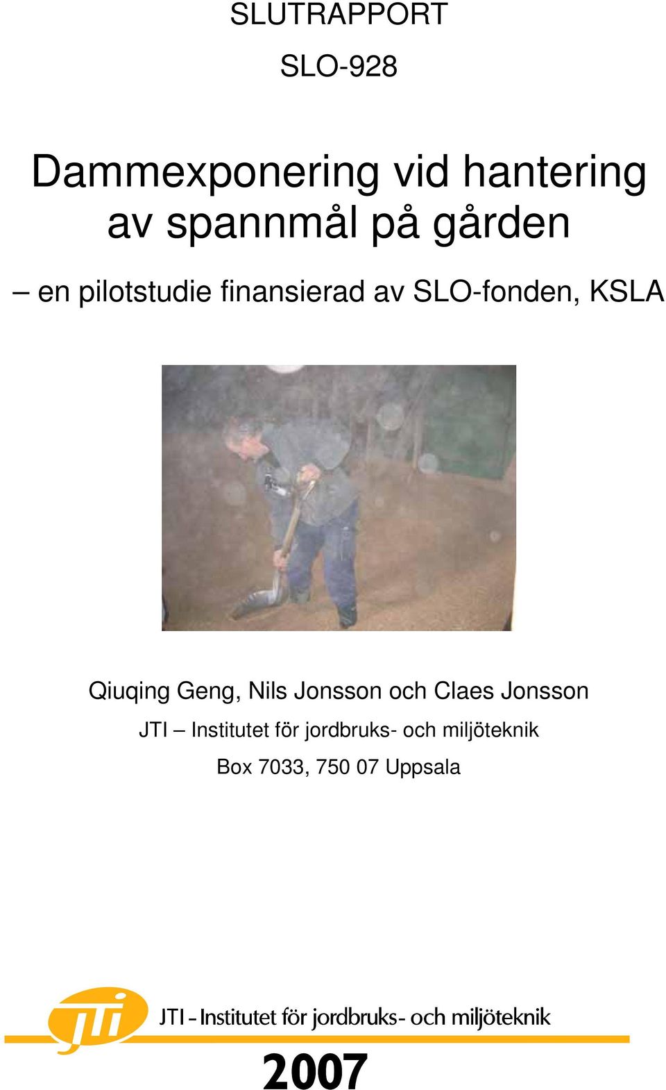 finansierad av SLO-fonden, KSLA Qiuqing Geng,