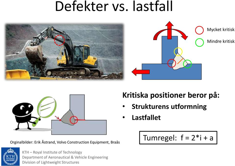 positioner beror på: Strukturens utformning