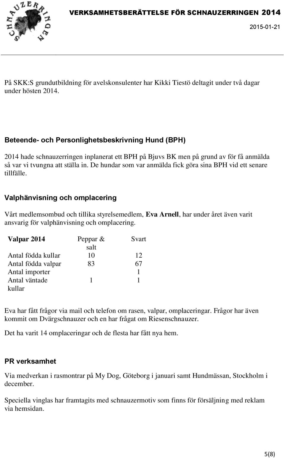 De hundar som var anmälda fick göra sina BPH vid ett senare tillfälle.