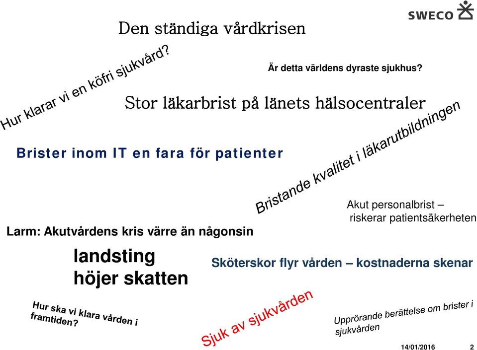 patienter Larm: Akutvårdens kris värre än någonsin landsting höjer skatten