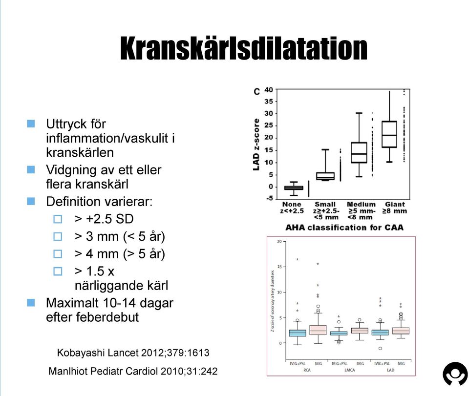 5 SD > 3 mm (< 5 år) > 4 mm (> 5 år) > 1.