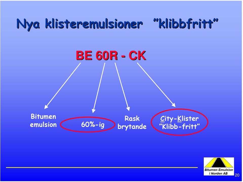 Bitumen emulsion 60%-ig