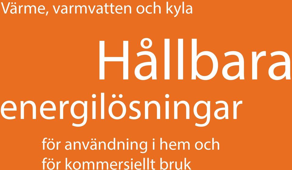 energilösningar för