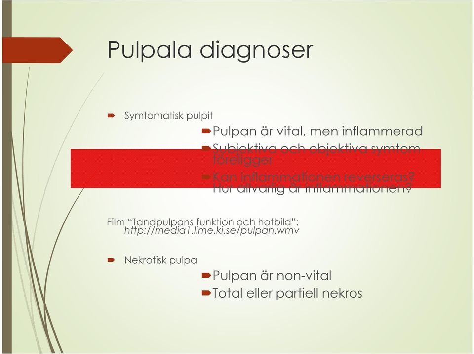 Hur allvarlig är inflammationen?