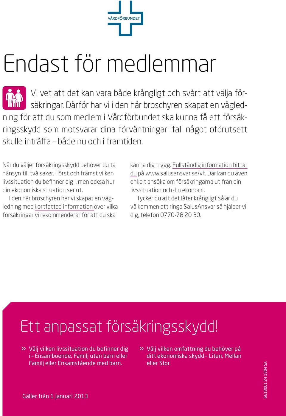 både nu och i framtiden. När du väljer försäkringsskydd behöver du ta hänsyn till två saker. Först och främst vilken livssituation du befinner dig i, men också hur din ekonomiska situation ser ut.